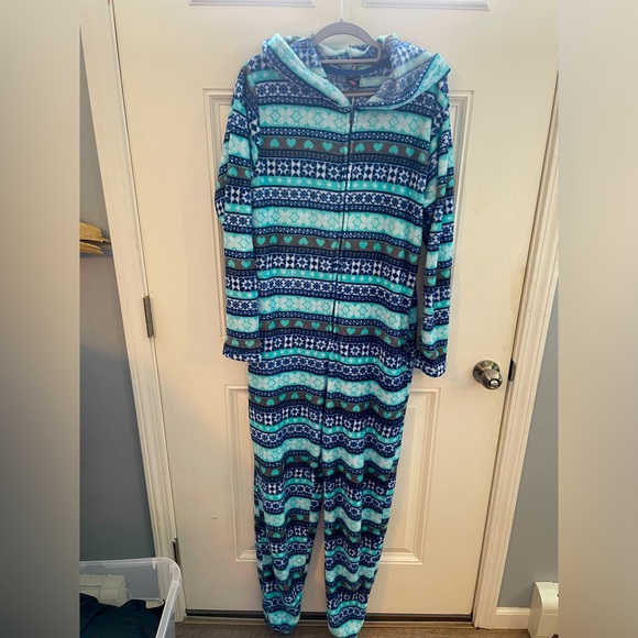 EUC super soft fleece adult onesie with hood. Large - Picture 1 of 3